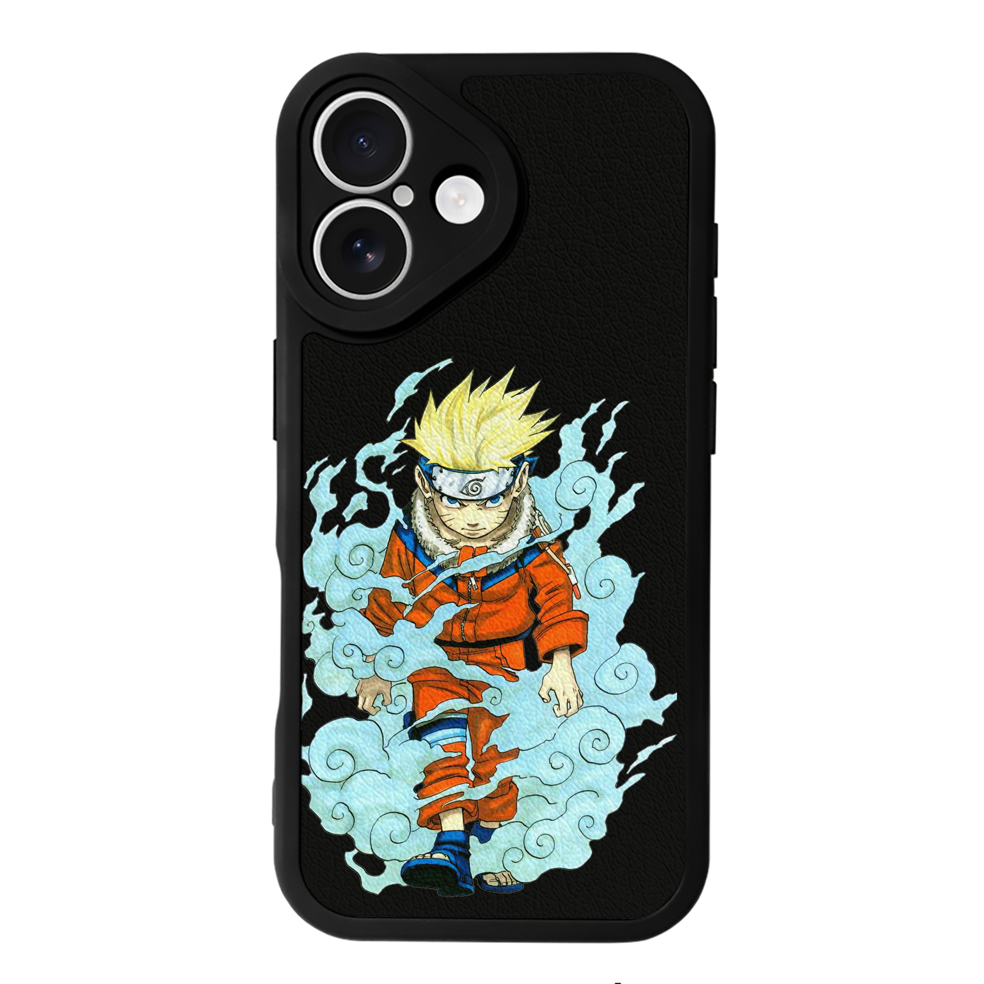 （画像用） NARUTO -ナルト- うずまき ナルト Uzumaki Naruto 【iPhone 16シリーズ対応】シリコンスマホケース（レザー調） 材質：シリコン